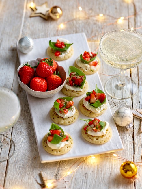 Strawberry Salsa Blinis