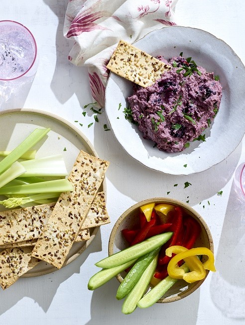 Blackberry and Beetroot Hummus