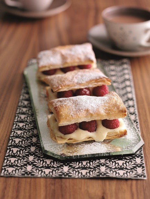 Summer fruit mille feuille