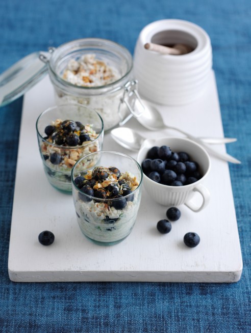 Blueberry Bircher muesli