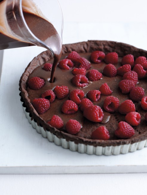 Chocolate and Raspberry Tart