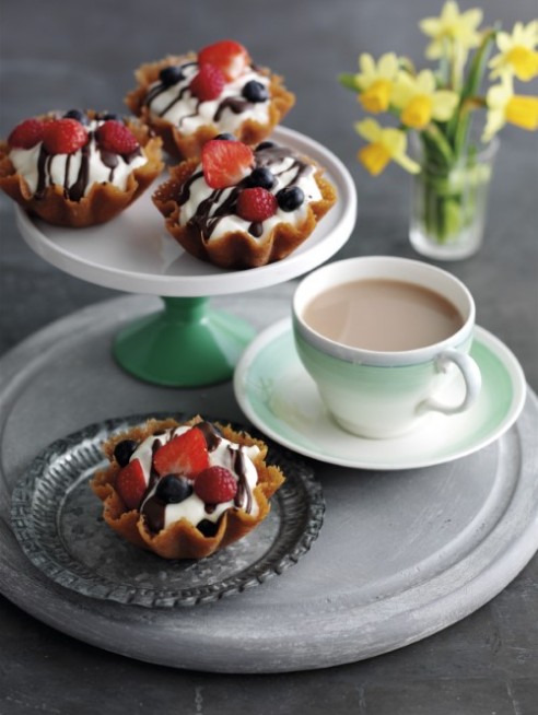 Lemon and Raspberry Baskets