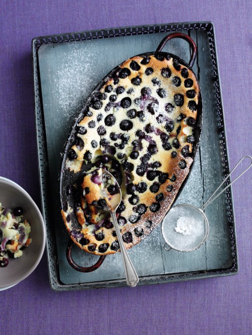 Blueberry clafoutis