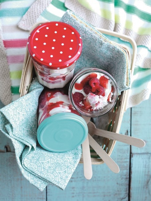 Strawberry and raspberry ripple Eton Mess