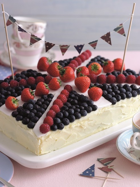 Union Jack Coronation Cake