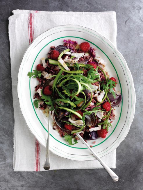 Boxing Day turkey and raspberry salad