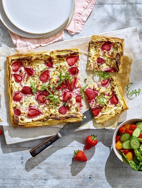 Strawberry and Feta Tart