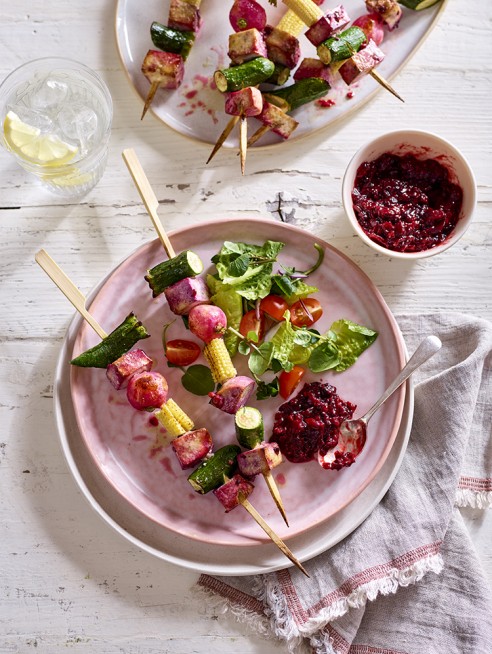 Fruity Tofu Skewers