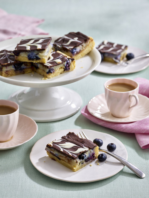 Blueberry Millionaire Shortbread